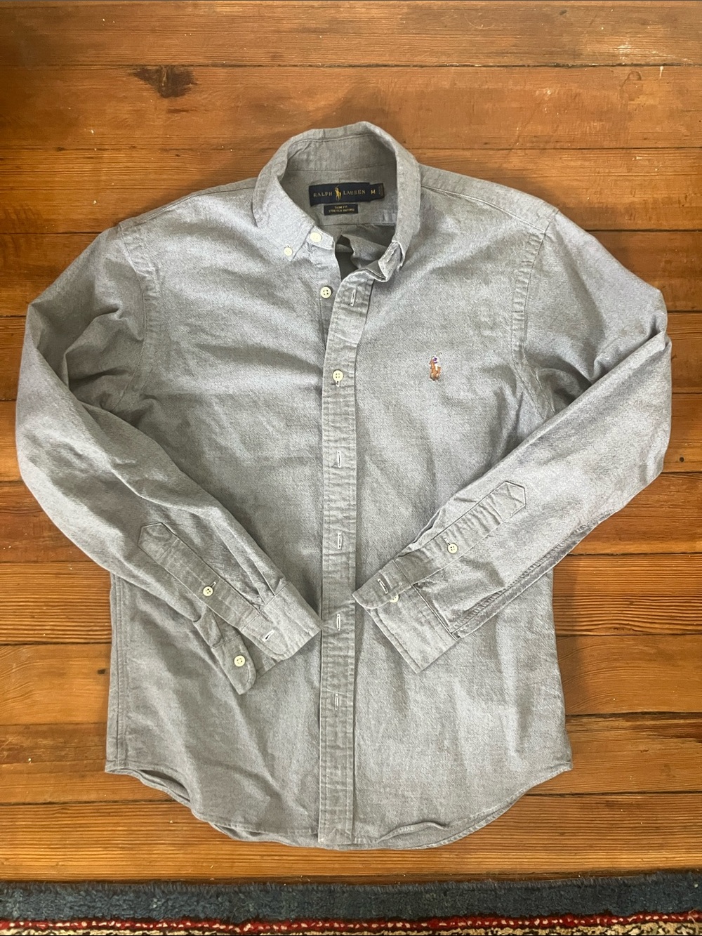 Polo by Ralph Lauren Men's Light Gray Button-Down Shirt
